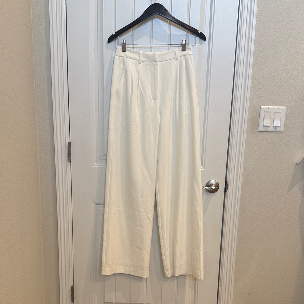 NWT Commence Wide-Leg Trousers - White